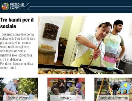 immagine bandi inclusione sociale Regione Lazio 2014